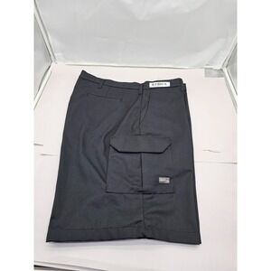 UniFirst Cargo Shorts Mens 44 Black Excellent SofTwill Workwear K527